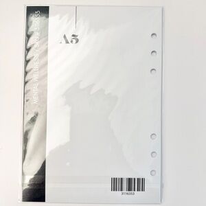 Cloth & Paper:  A5 Planer inserts MENTAL WELLNESS- ring punch
